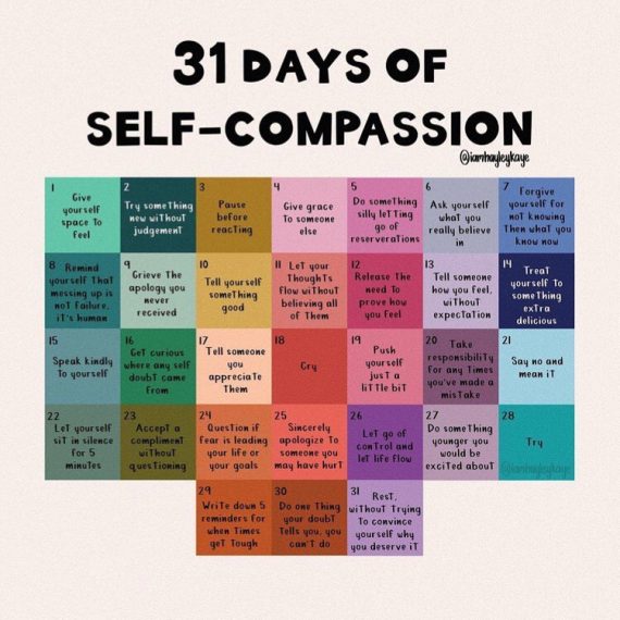 esercizi di self compassion
