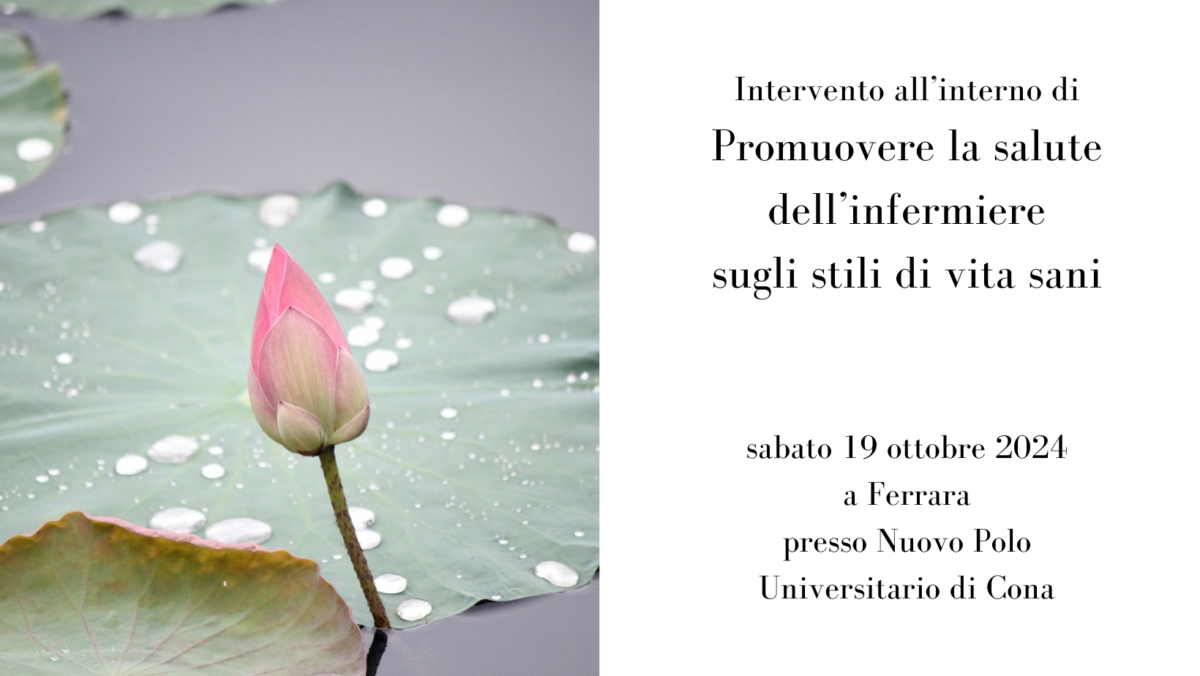 Conferenza sugli stili di vita sani